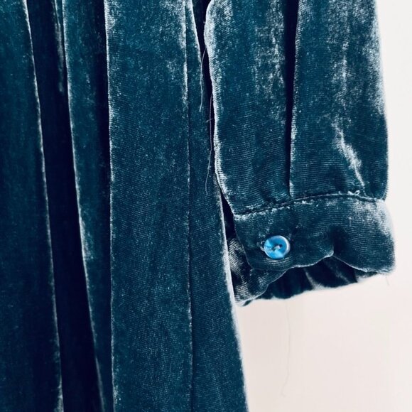 Anthropologie Moulinette Sours Velvet Button Down  Mini Shirt Dress Size XS - Picture 8 of 12